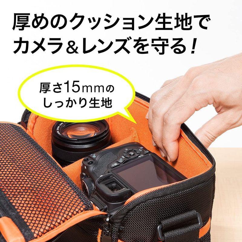SALE/88%OFF】【SALE/88%OFF】サンワダイレクト カメラバッグ 一眼レフ ショルダー 5L 軽量315g ベルト取付け対応 200-DGBG008BK カメラアクセサリー ケンコー・トキナー MAMORU ネオプレーンストラップ カーブ BL KEN704639