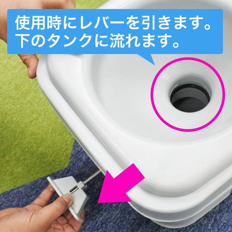 清潔 快適 簡易トイレ ポータブル 水洗 トイレ 本格派 寝室 介護用