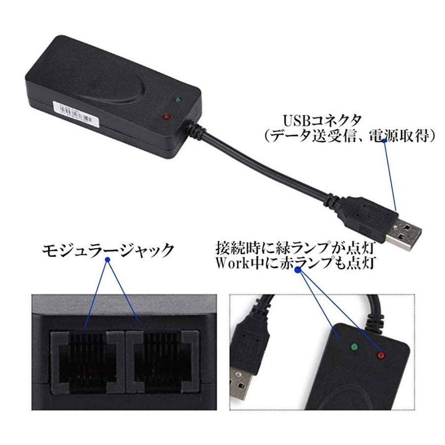 USB2.0 FAX MODEMファックスモデム アナログ回線対応 FAX/DATAモデムIN