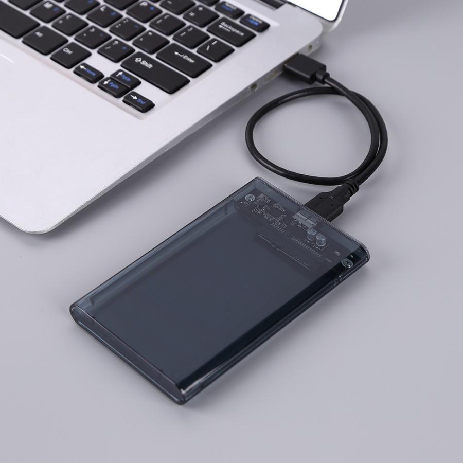2.5インチ HDD SSD 外付けケース USB3.0 透明 クリア ブラック 2.5インチ HDD SSD 外付けケース USB3.0 透明 クリア ブラック