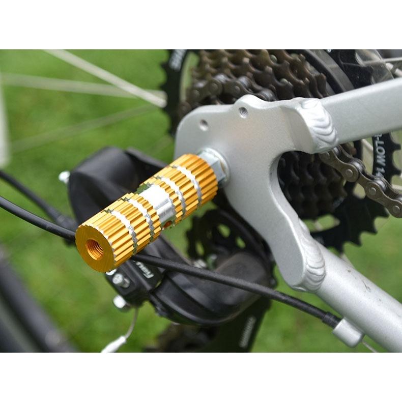 ハブステップ ペグ 2本セット ギヤガード アルミ製 軽量 自転車 BMX