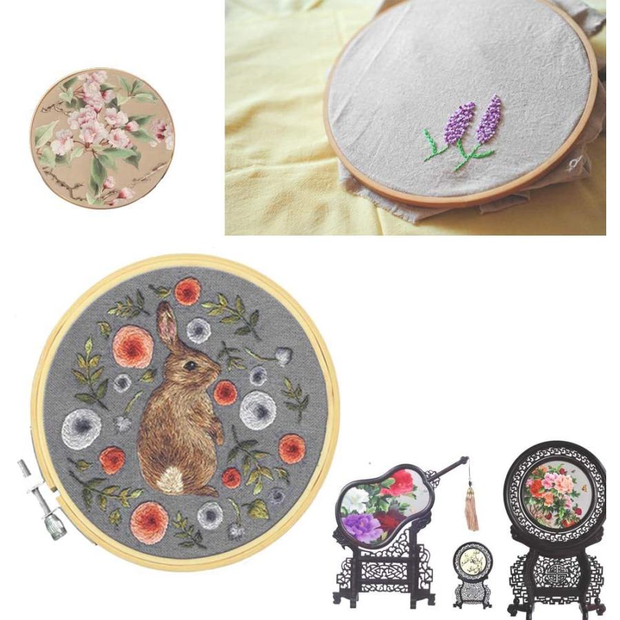 刺繍枠 竹製 8cm 10cm 13cm 15cm 18cm 20cm　ミニ インテリア 刺しゅう枠 丸｜nagomi-company｜08