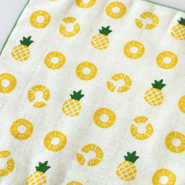 濱文様 和たおるセミウォッシュ ハッピーパイン メール便 ハンドタオル