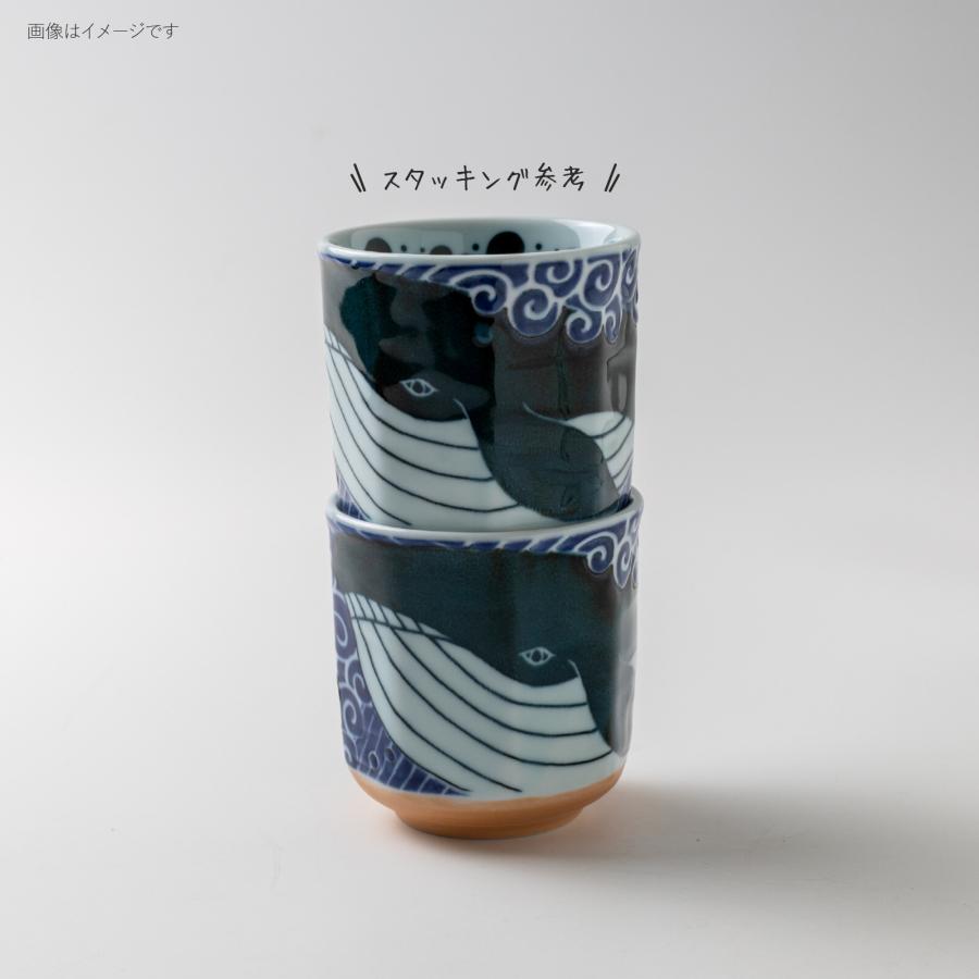 白波くじら 湯呑 日本製 美濃焼 食器 湯のみ ソバチョク : なごみ
