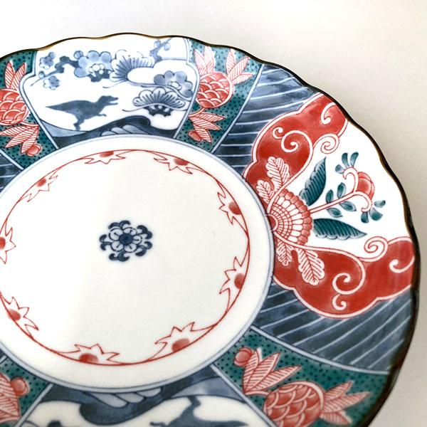江戸っ子恐竜 良縁竜 大皿 日本製 美濃焼 和食器 麺皿 盛皿 磁器
