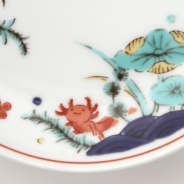 色絵 小皿 ウーパールーパー 長崎 波佐見焼 BARBAR 馬場商店 マルヒロ