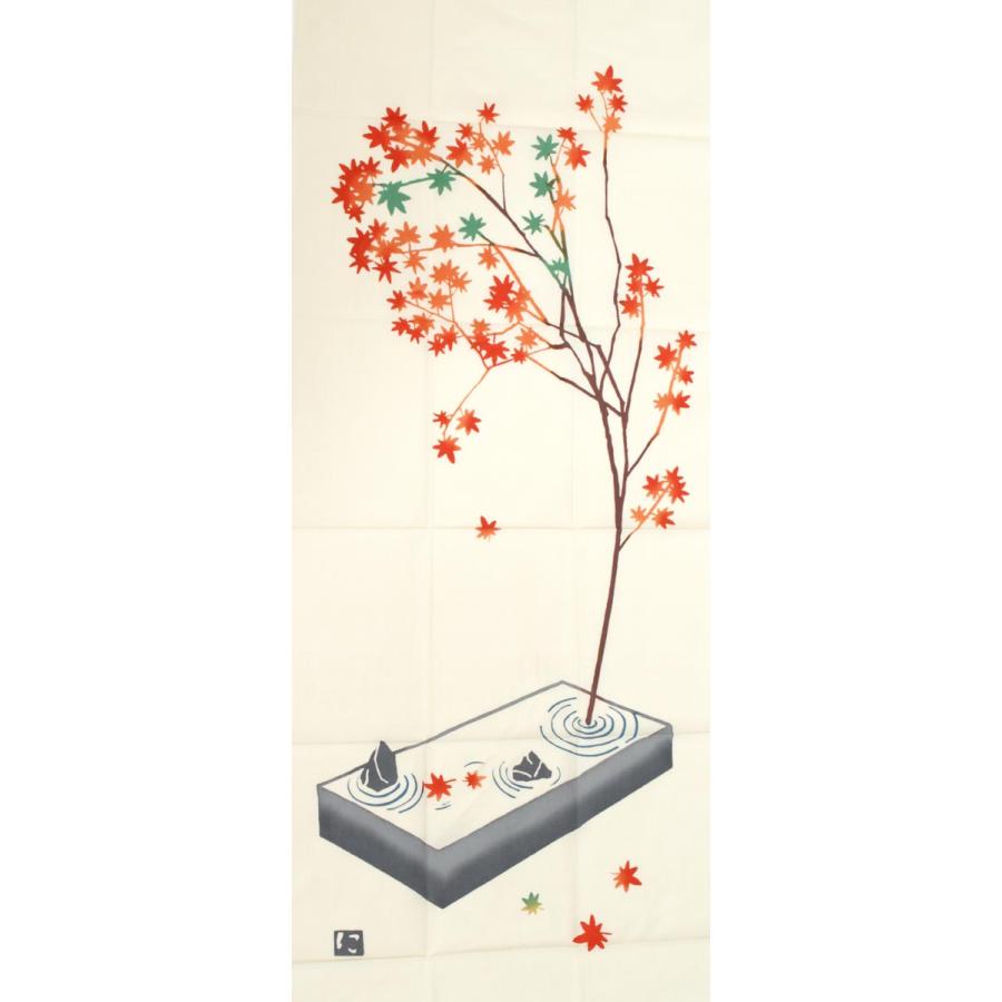 にじゆら 注染絵手拭い 紅葉が色づく小さな庭園 メール便ok Tb なごみ 通販 Yahoo ショッピング
