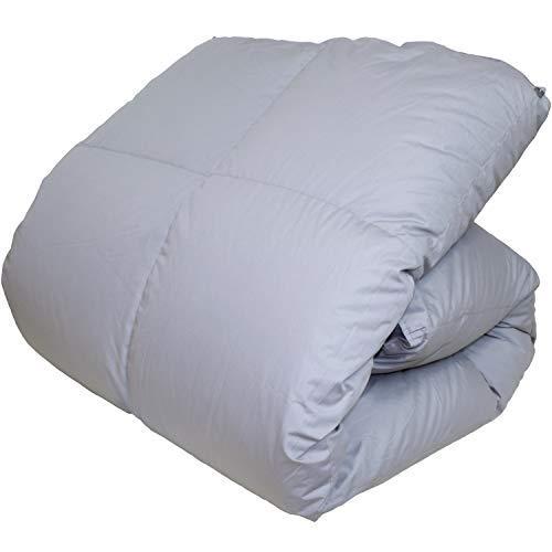 安い割引 安眠工場 昭和西川 ダ 花粉フリー加工 ダウンパワー350dp以上 ホワイトダウン85 グレー色 羽毛量1 7kg クイーン 羽毛布団 布団