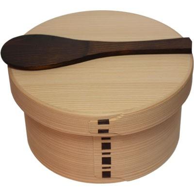 曲げわっぱ おひつ六寸 しゃもじ付き