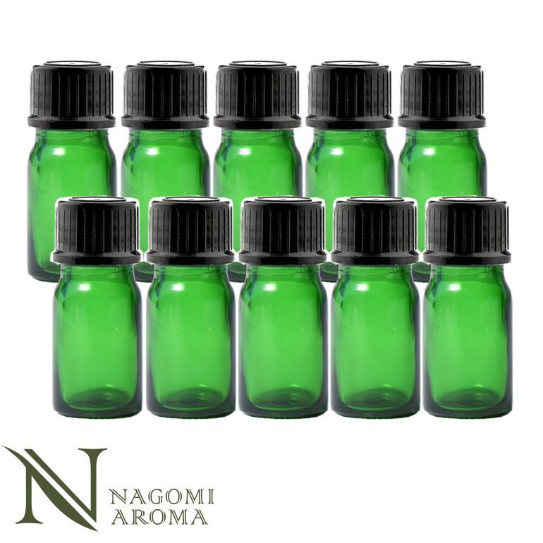 遮光ビン5ml グリーン 10本セット黒キャップ ヴァーティカルドロッパー Green B 5 10 アロマ専門店nagomi Aroma 通販 Yahoo ショッピング
