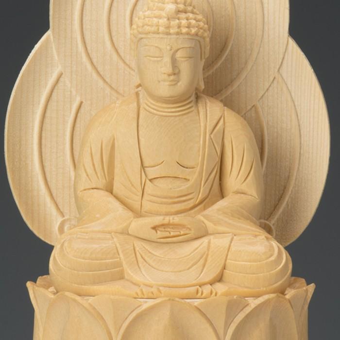 仏像 桧木 釈迦如来 蓮華台 1.8寸 禅宗 曹洞宗 臨済宗 高さ185 仏像 桧木 釈迦如来 蓮華台 1.8寸 禅宗 曹洞宗 臨済宗 高さ185