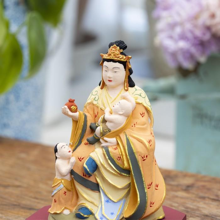 仏像 RIYAK 彩色 鬼子母神 BASIC 高さ85mm 横幅65mm 奥行き50mm ご本尊