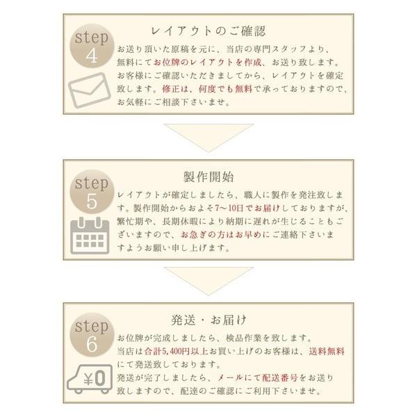 位牌 名入れ モダン おしゃれ 文字 込み 国産 お位牌 『送料無料』フューズ 3.5寸 文字彫り 戒名入れ 戒名_3