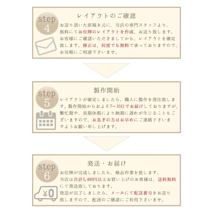 位牌 名入れ モダン おしゃれ 文字 込み 国産 お位牌 スピカ 3.5寸位牌 送料無料_3