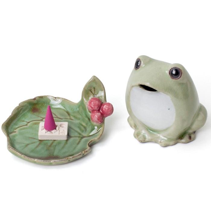 松栄堂 【松栄堂】 麗 香炉 かえる 京都 日本製 お香ギフト プレゼント