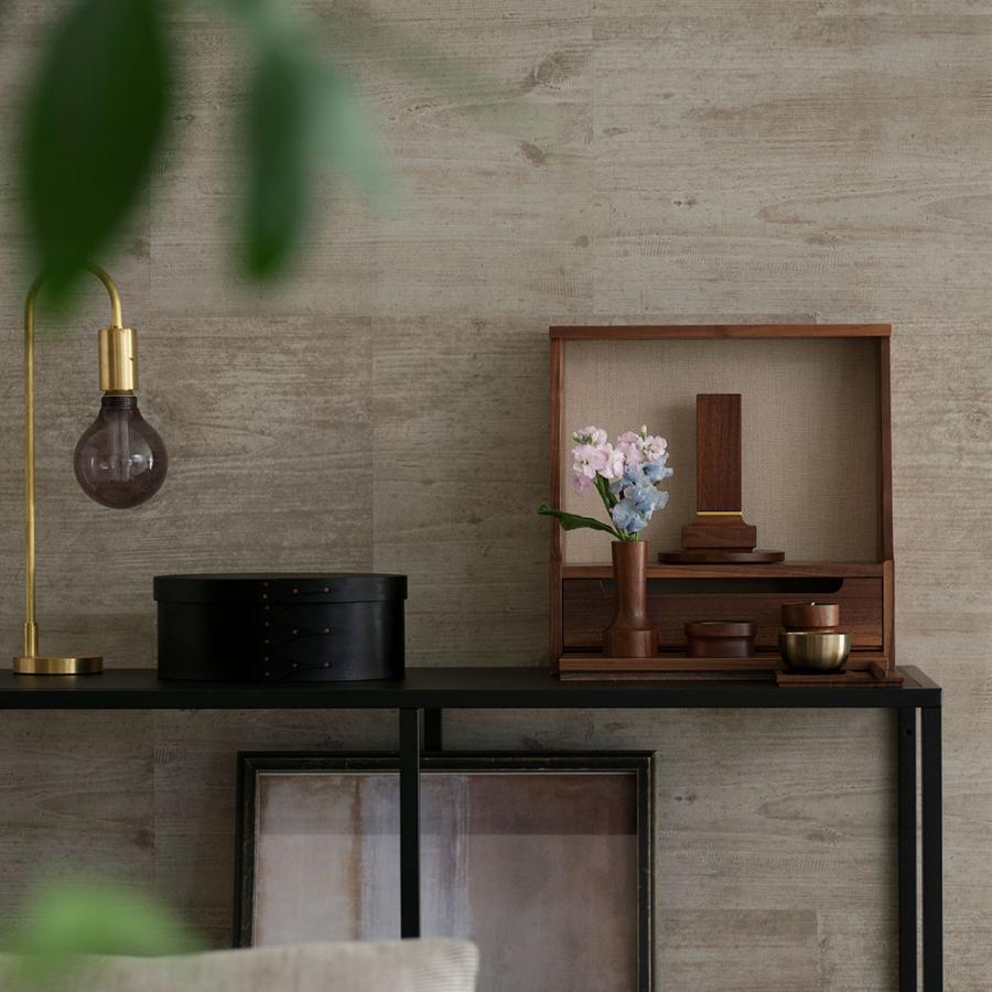 仏壇 コンパクト ミニ仏壇 モダンナチュラル 「HAJIME はじめ」おしゃれ  国産  タモ ウォールナット KAKEHASHI  デザイナーズ仏壇 旭川 | KAKEHASHI SERIES | 04