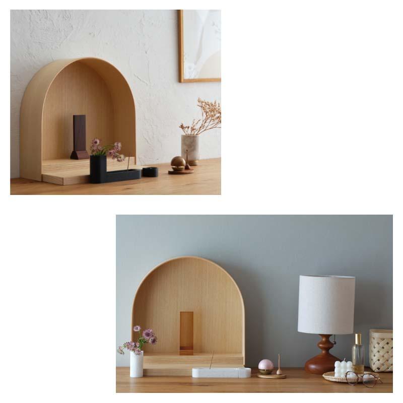 仏壇 コンパクト MEGURI L デザイナー仏壇 COYUI SERIES ミニマル仏壇 モダン 上置仏壇 ワイド型仏壇 インテリア仏壇 | COYUI SERIES | 05