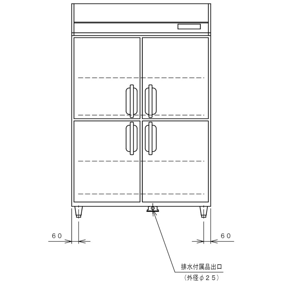 専用出品 業務用冷蔵庫 フクシマガリレイ GRN-120RM-F インバーター制御 単相100V センターフリータイプ 【E3043345839】(109020円)