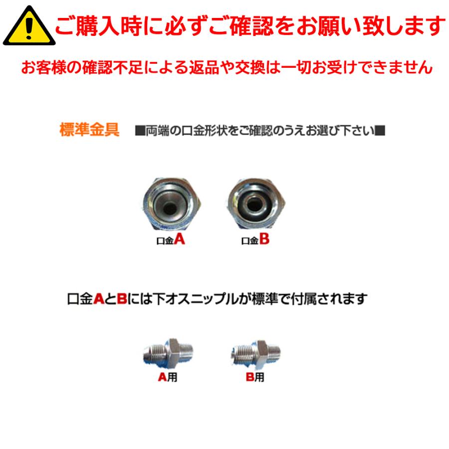 高圧洗浄機ホース 洗車機ホース 10M 肉厚仕様ホース外径17.3mm 口金