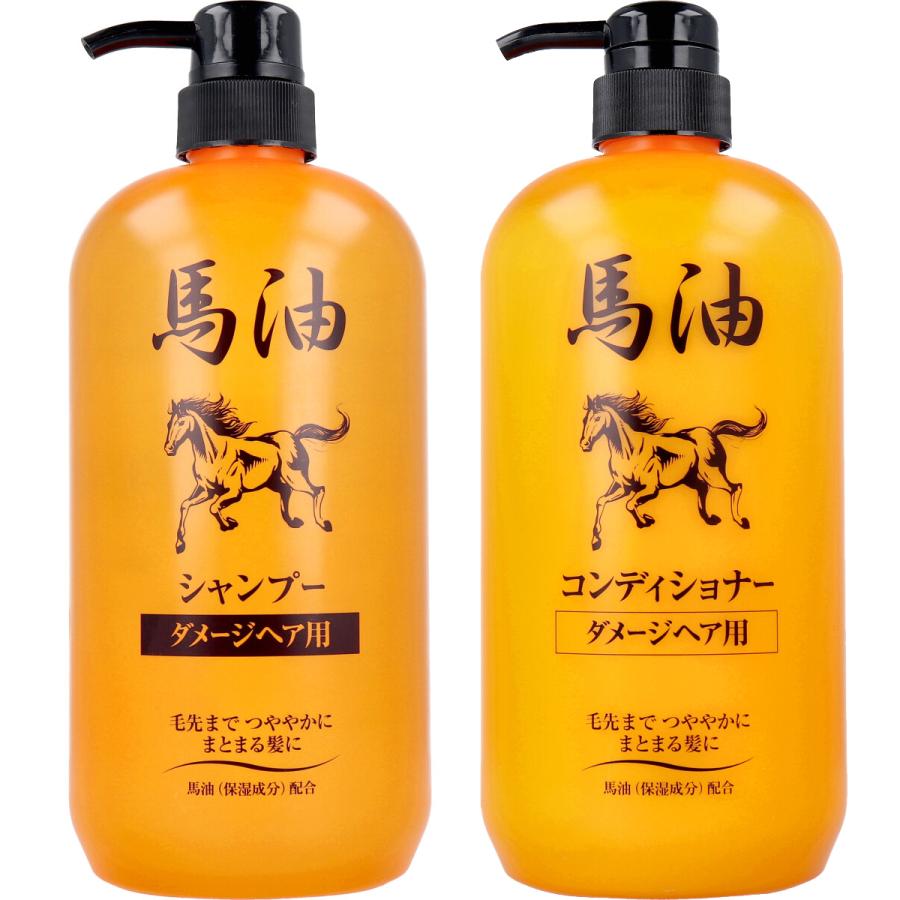 ジュンラブ 馬油シャンプー＋コンディショナー 1000mLセット ダメージ