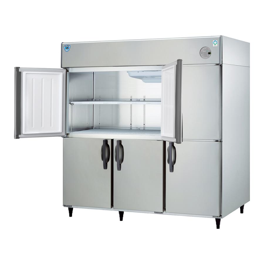 業務用タテ型冷蔵庫 大和冷機 LNXA-1883CD-N センターノンピラー 自然