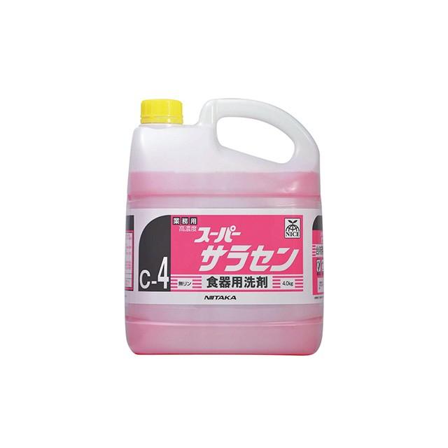 業務用食器用中性洗剤 ニイタカ スーパーサラセン 4KX4本 爆買