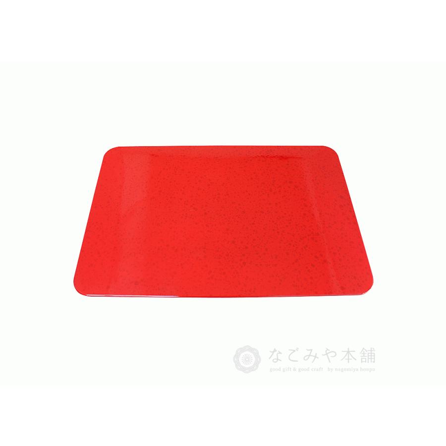 山中漆器 長角プレースマット S マーブルレッド ランチョンマット 和食 洋食 お膳 プレート 正月 お盆 おせち お食事処 居酒屋 おしゃれ 最安値挑戦