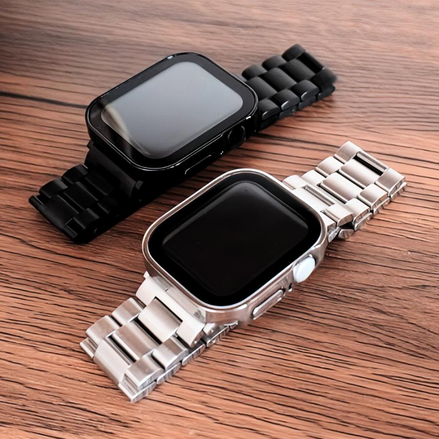 アップルウォッチ バンド apple watch ステンレス カバー 44mm アップルウォッチ バンド apple watch ステンレス カバー 44mm