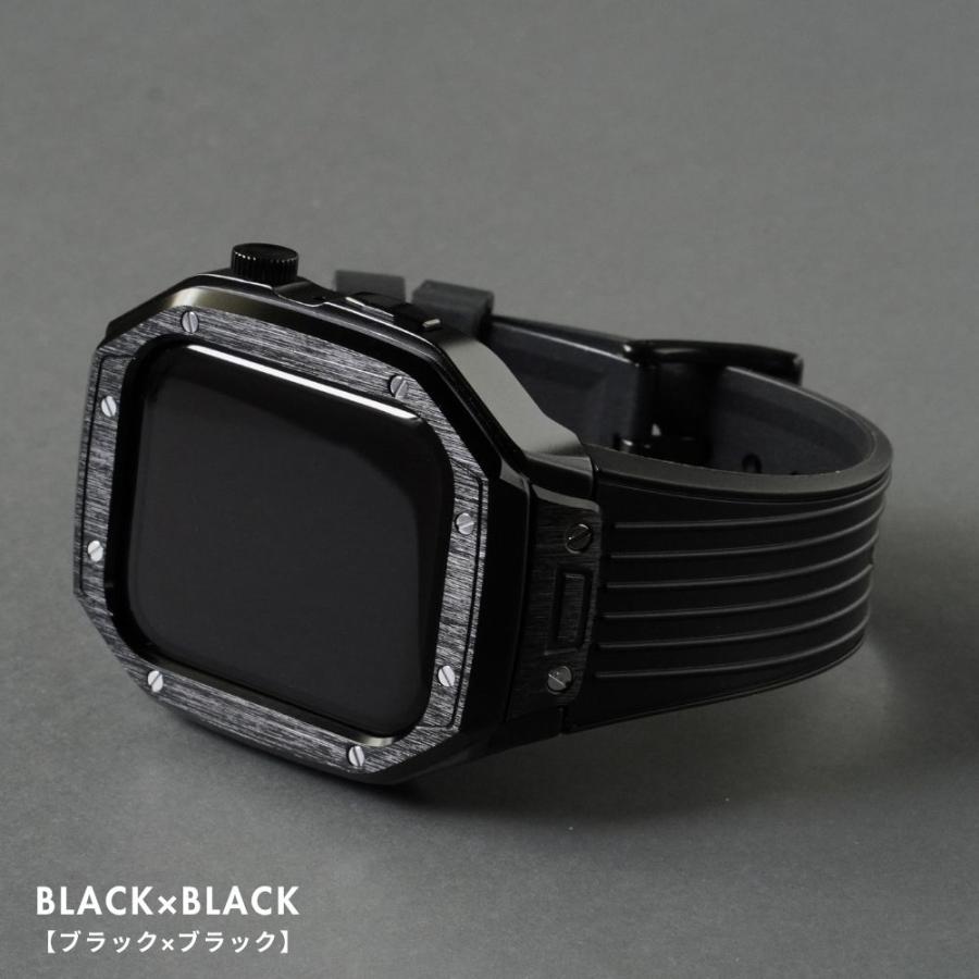 アップルウォッチ バンド ケース 一体型 44mm 46mm 45mm se apple