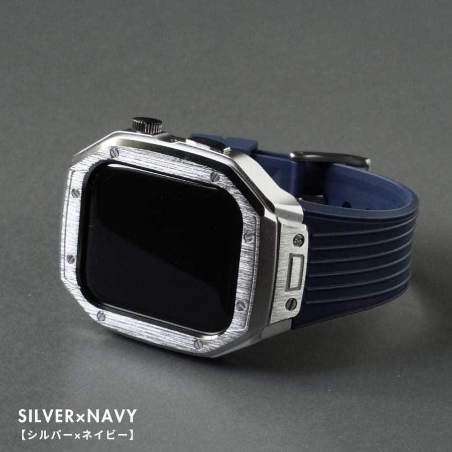 アップルウォッチ バンド ケース 一体型 44mm 46mm 45mm se apple