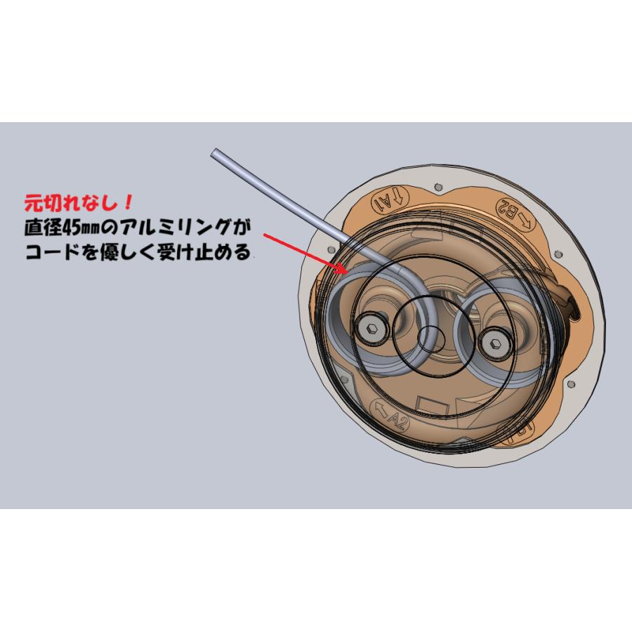 プロ仕様ぐるがり61型Kナイロンカッター （3.5mm、4mmコード兼用
