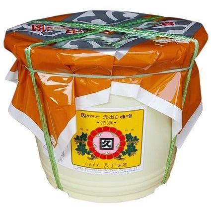 カクキュー 八丁味噌 角久 赤だし味噌 特選 8Kg 業務用 ポリ容器