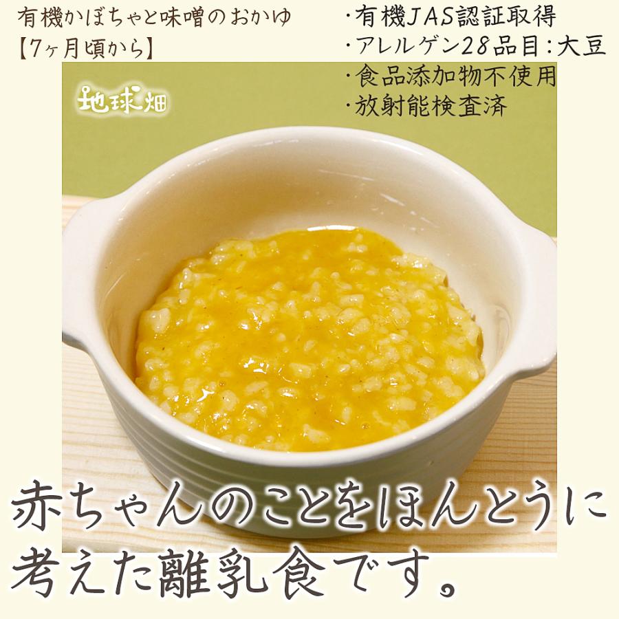 3袋 3袋セット かごしま オーガニックベビーフード 有機野菜のおかゆ３袋と有機かぼちゃと味噌のおかゆ３袋 離乳食 7ヶ月頃から 1874 75 06 名古屋自然食品センター 通販 Yahoo ショッピング