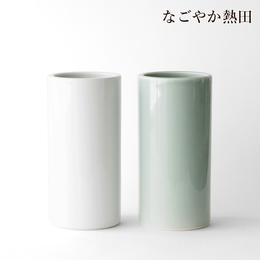 投げ入れ 花瓶 無地 選べる2色 10寸 陶器 シンプル 30.5センチ 1尺