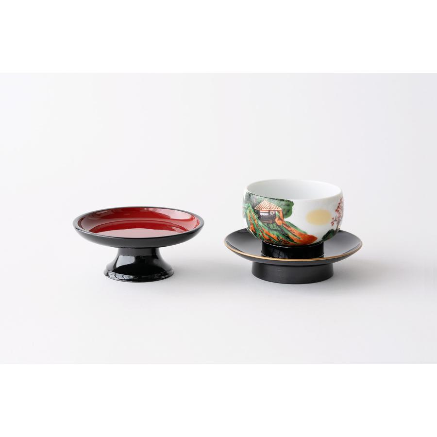 お給仕セット 九谷焼 伝統柄 選べる2デザイン 陶器 上品 九谷茶碗 お茶
