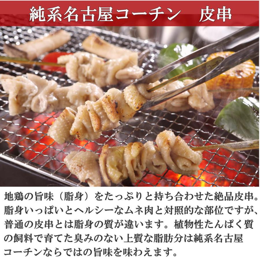 父の日 お中元 純系 名古屋コーチン ご堪能セット 串5種盛り（25本）焼き鳥 やきとり しお 冷凍 国産 地鶏 家庭用 バーベキュー 内祝い 焼き鳥セット おつまみ｜nagoyakoutin｜08