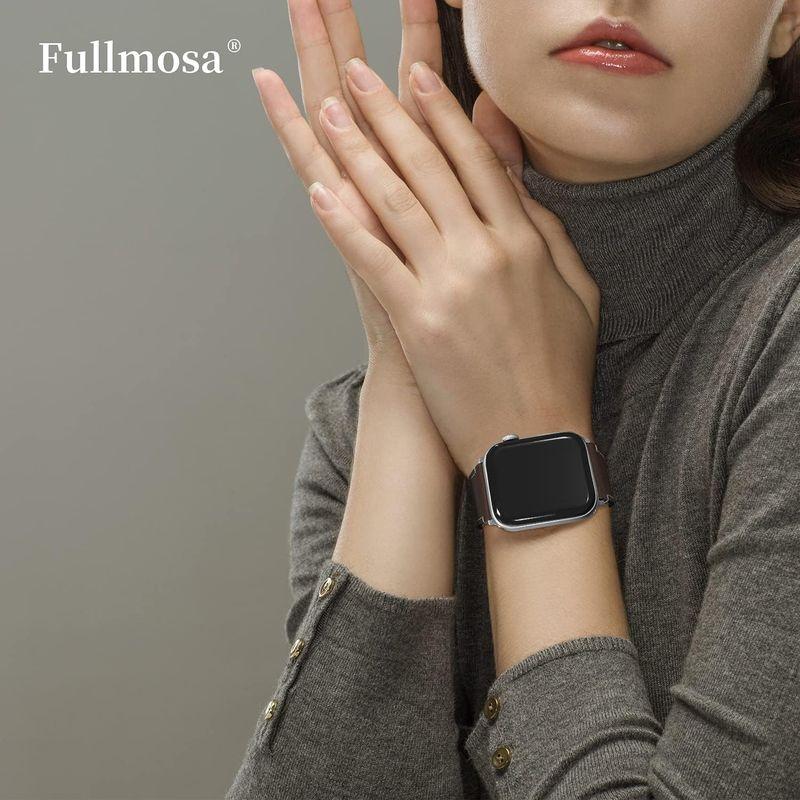 Fullmosa Apple Watch 6/5/4/SE 対応バンド 44mm 革,全8色 アップルウォッチ4専用 バンド ベルト 40m｜naha｜04