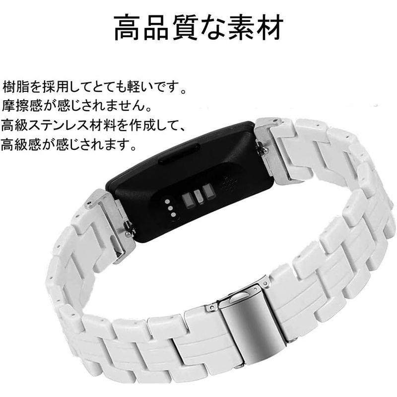 対応Fitbit Inspire ２ 樹脂バンド 交換ベルト フィットビット Inspire3 交換ベルト バント 樹脂材質 ステンレス 調｜naha｜04