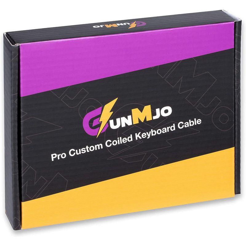 GunMjo Pro カスタムコイル状USB Cケーブル ゲームキーボード用 ダブルスリーブ メカニカルキーボードケーブル 取り外し可能なメ｜naha｜07