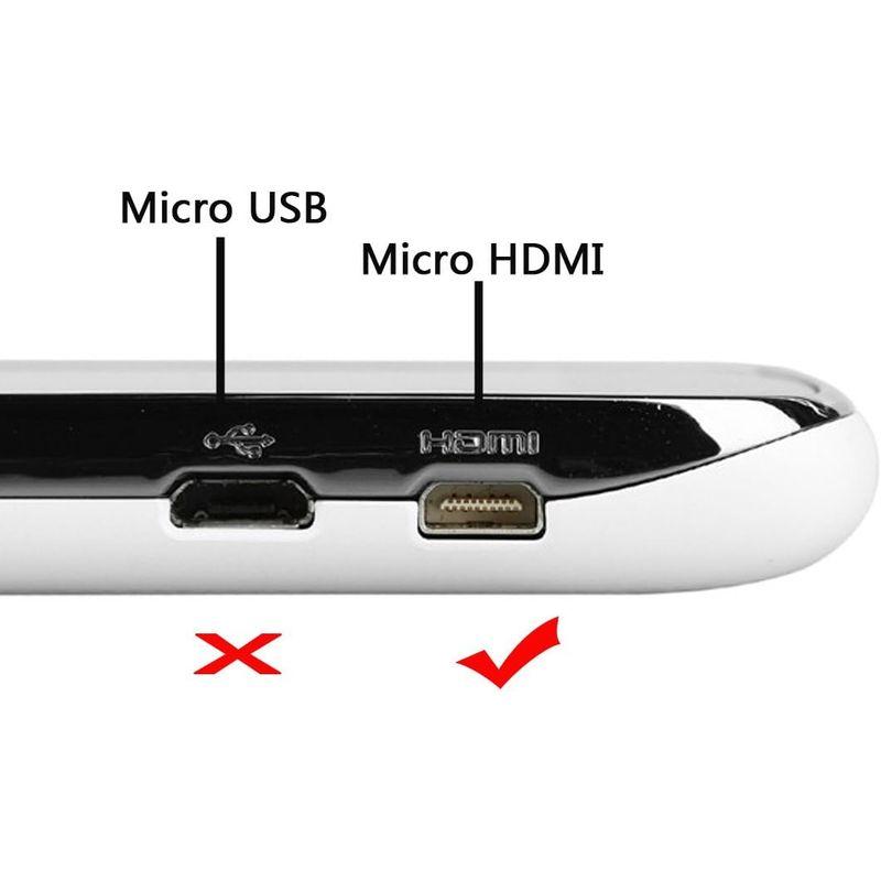 Chenyang 左角度 90度 Micro HDMI - HDMI オス V1.4ケーブル 150cm 4K 2K 携帯電話&タブレット用｜naha｜03