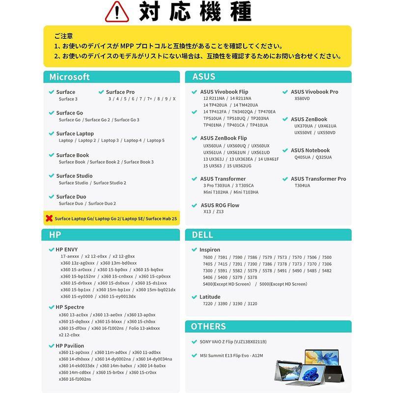 Metapen Surface用タッチペン 公式認証 最大4096筆圧 傾き感知 磁気吸着機能 Type-C高速充電 消しゴム 右クリック機｜naha｜06