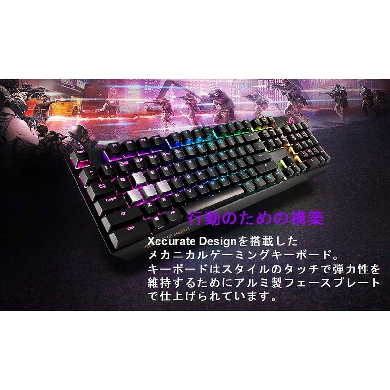 ASUS ゲーミングキーボード XA02 ROG STRIX SCOPE/BL 青軸/US_1 / Aura Sync/silver WAS｜naha｜04