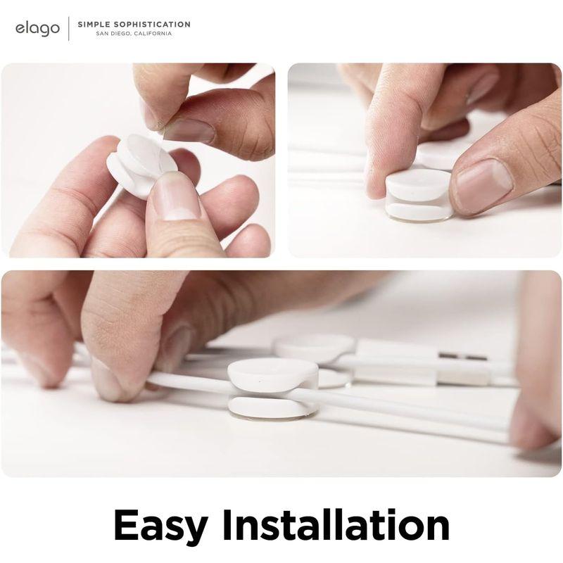 elago CABLE MANAGEMENT BUTTON ケーブルドロップ 収納ボタン 2ケーブル 同時収納可能 ケーブルクリップ 7個セ｜naha｜07