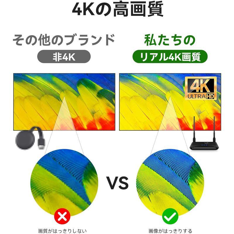 真実の4Kワイヤレスhdmi送信機と受信機4K, PAKITE hdmi?無線化エクステンダー・キット、9レーン、300mの距離、2.4/5｜naha｜08