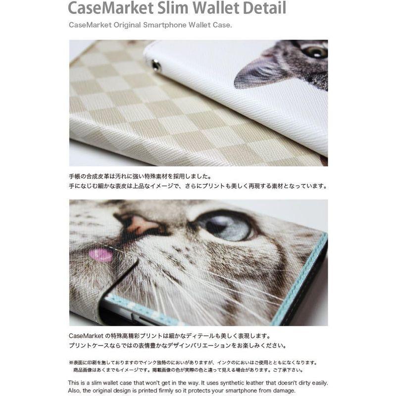 CaseMarket 手帳型 SoftBank Xperia Z3 (401SO) スリムケース ステッチモデル レインボー ハート 50S｜naha｜07