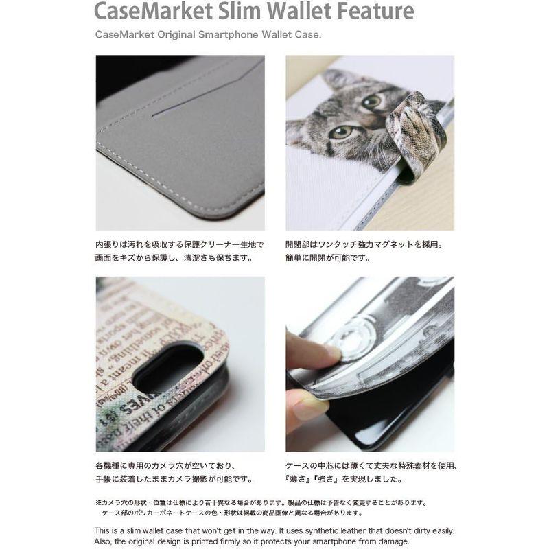 CaseMarket 手帳型 SoftBank Xperia Z3 (401SO) スリムケース ステッチモデル レインボー ハート 50S｜naha｜08