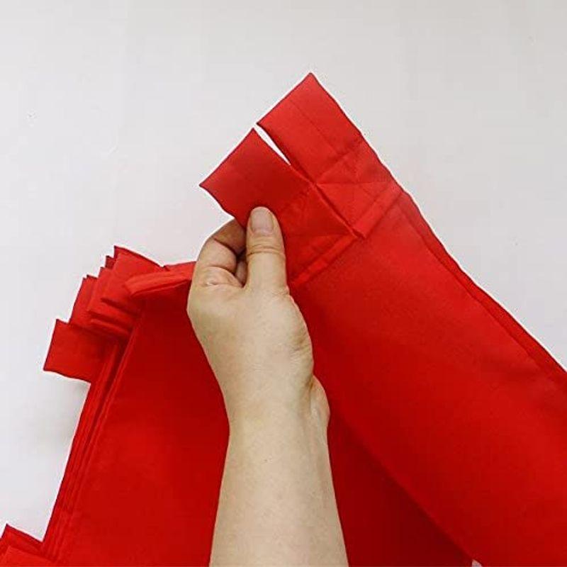 紅白幕　1.8ｍ×12.6ｍ　(180cm×1260cm)　トロピカル製　ポリエステル100％　7間　紅白紐付き