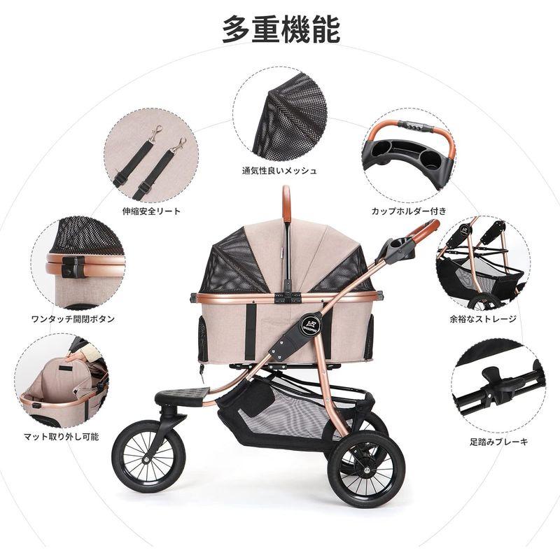 SKISOPGO 3WAYペットカート 耐荷重20kg Amazon.co.jp: SKISOPGO ペットバギー 3輪タイプ ペットカート