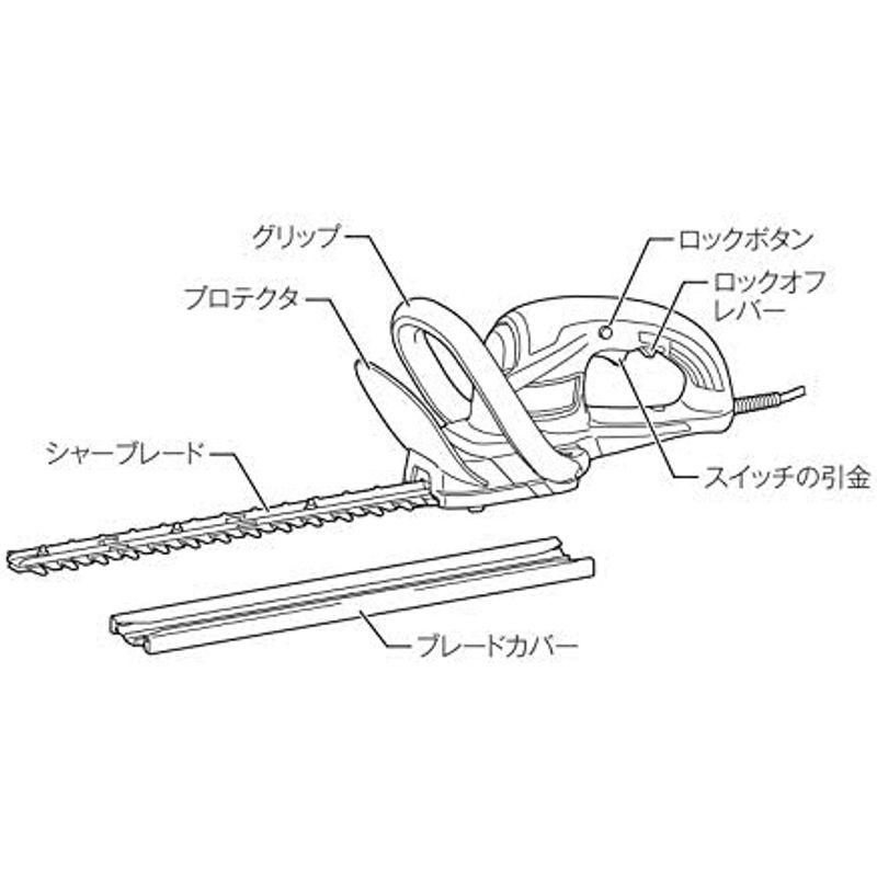 マキタ　生垣バリカン　電源コード式　切断径15mm　MUH3652　刈込幅360mm新高級刃