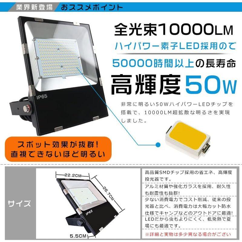 お得なセット商品超爆光　LED投光器　投光器　LED　屋外　LED投光器　投光器　LED　屋外　消費　延長コード　屋外用　防水　明るい　5M